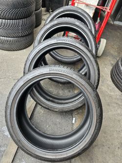 I Am Selling This Set Of Tires ESTAGGER BRIDGESTONE TURANZA TOO5 RFT 255/35/19" 225/40/19"  80%