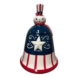 New Johanna Parker Patriotic Bell Large Canister