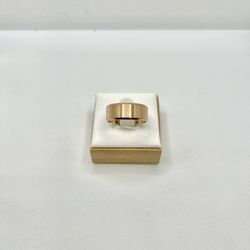 Rose Gold Stainless Steel Ring - Size 7