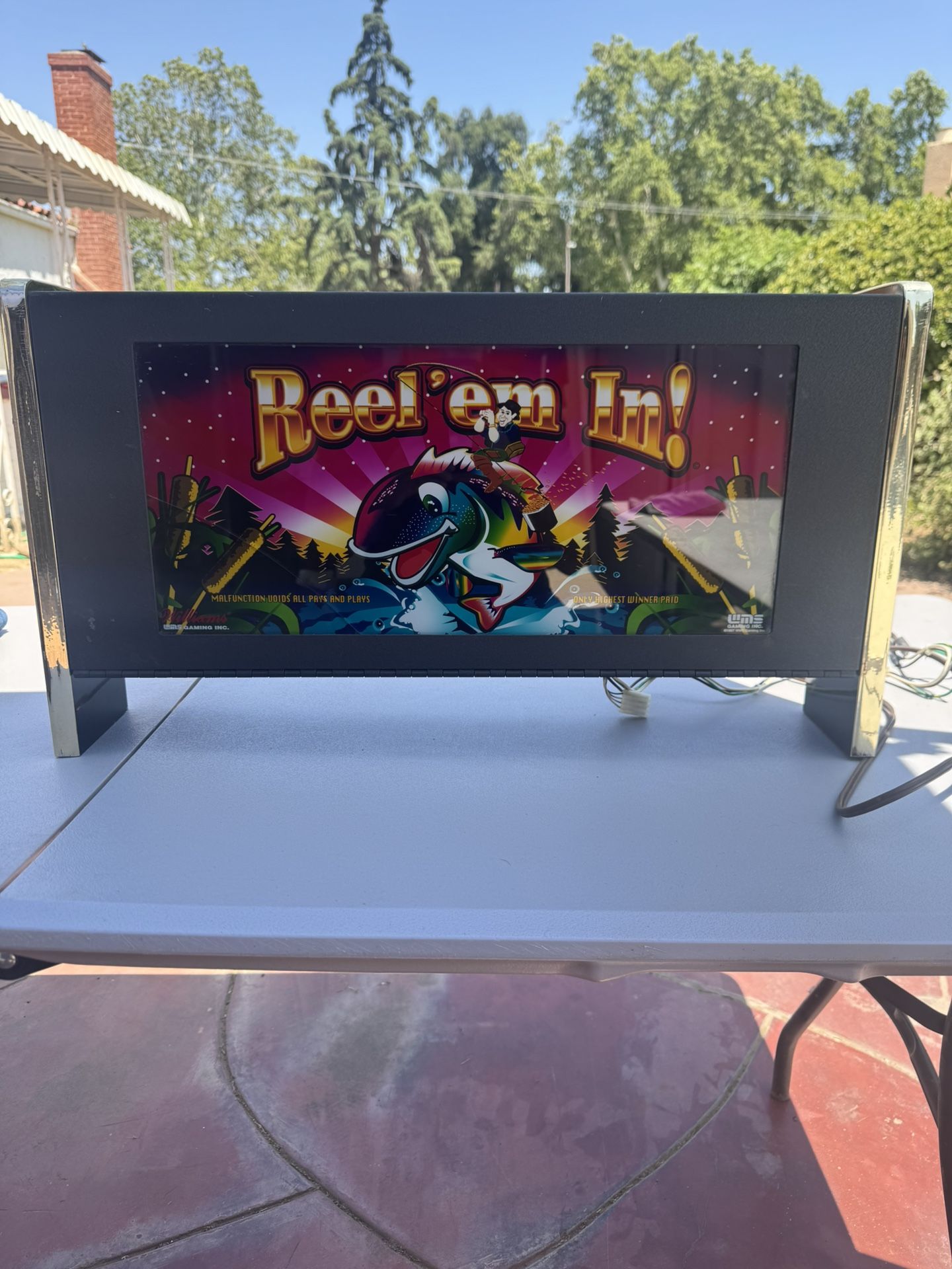 Old Casino Slot Machine Game Light. Still Turns On And Lights Up Nice