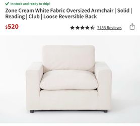 Living Spaces Oversized Arm Chair