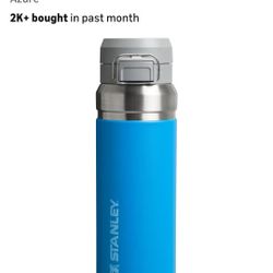 Stanley Quick Flip GO Water Bottle 36 oz | Push Button Lid | Leakproof and Packable for Travel and Sports | Insulated Stainless Steel | BPA-Free | Azu