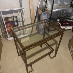 Chic Modern Glass Top Display Table / Console – Excellent Condition!