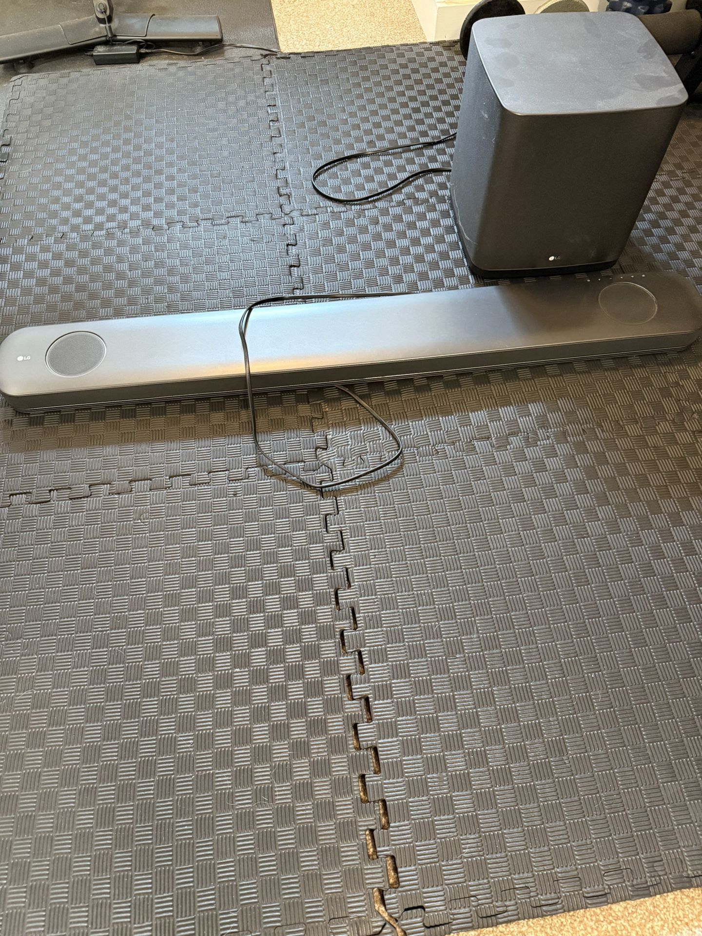 LG Soundbar and Subwoofer
