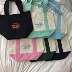 TRADER JOES MINI CANVAS TOTE