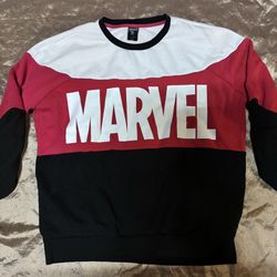 Our Universe Disney Marvel Color-Block Sweatshirt Adult Size Large long sleeve s