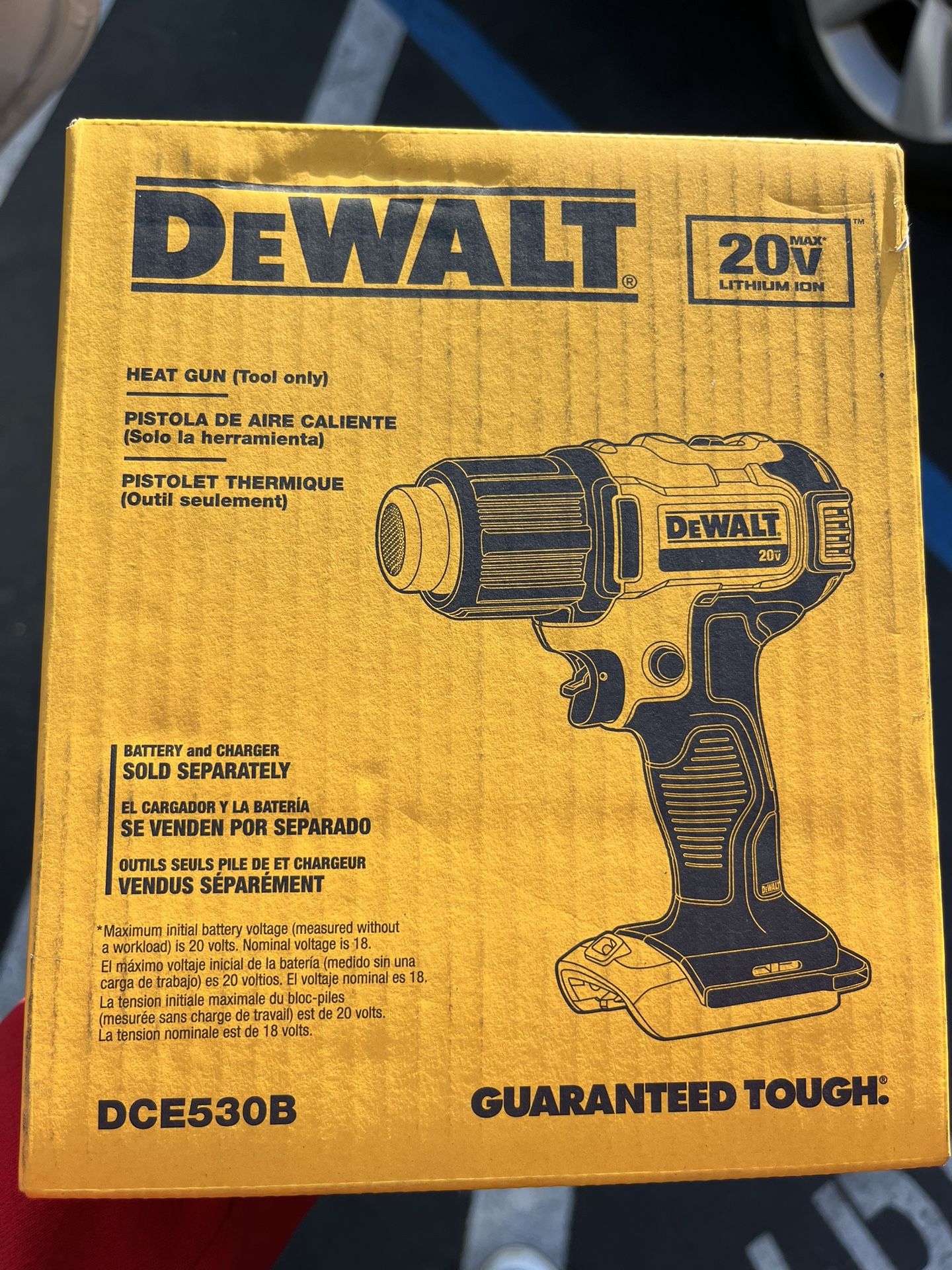 DEWALT 20V MAX Cordless Compact Heat Gun with Flat and Hook Nozzle Attachments