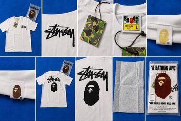 Brand new bape X Stüssy shirt
