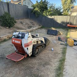Tractor work and concrete