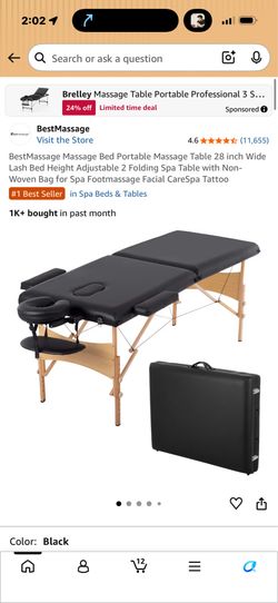 PORTABLE MASSAGE BED / LASH BED