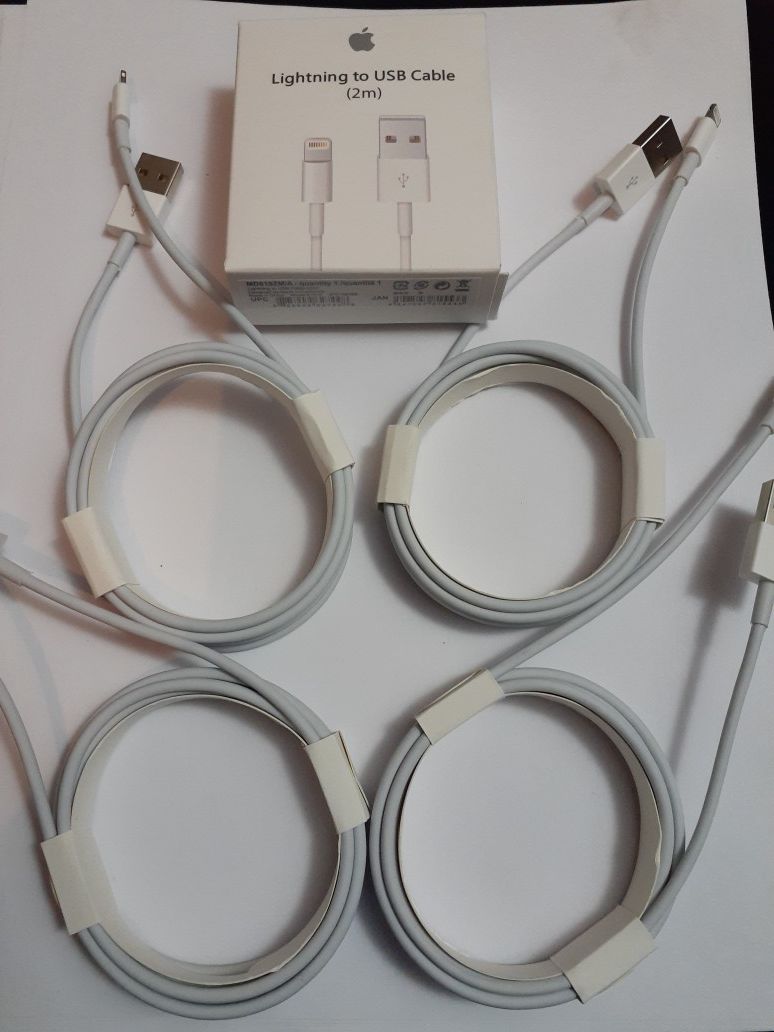 apple super long chargers 4 for 20$ new