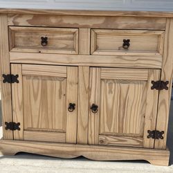 Real wood cabinet