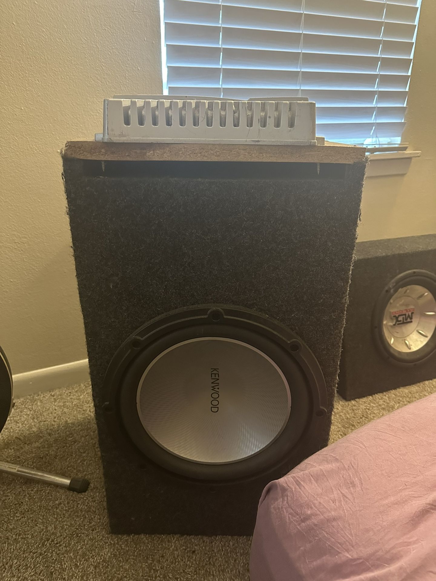 1100W Amp And 12” Kenwood Sub