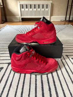 Jordan 5 Red Suede