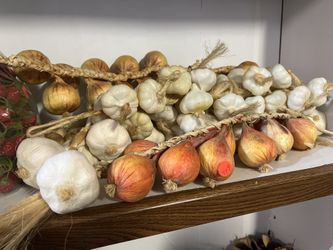 Large Group Of Faux Garlic And Figs