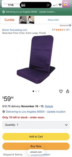 Black And Beige Back Jack Floor Chair