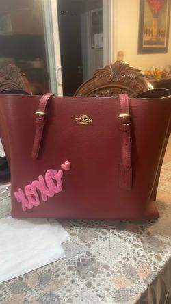 Bolsa grande couch color guinda