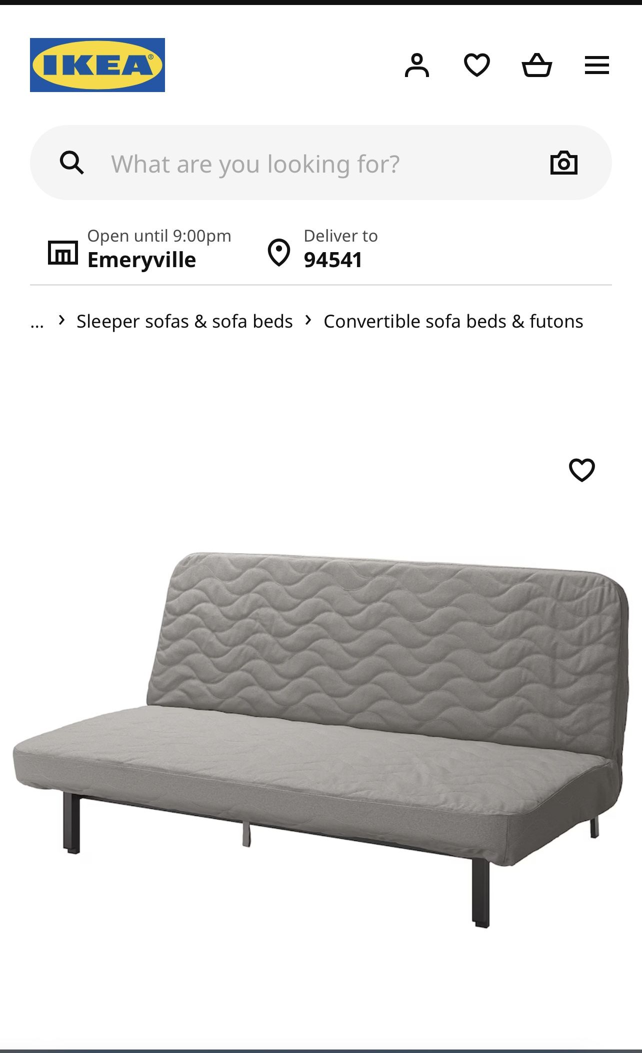 Ikea Futon/bed Frame (gray)-please read post