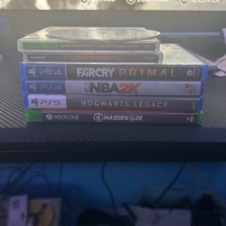 PS4 Xbox PlayStation 1 Wii Games