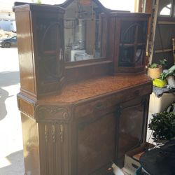 Adventure Perfectionnee Mirror With Dresser 1927. Antigüedad Cómoda Con Espejo Hecha En 1927