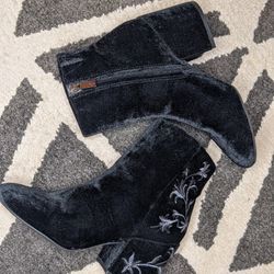 Kenneth Cole Velvet Booties