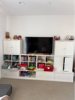 Pottery Barn kids storage system
