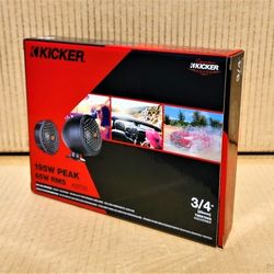 🚨 BLACK FRIDAY 🚨 Kicker 51KST2004 KS Car Speakers 1 Set 3/4 Inch Dome Tweeters 195 Watts KST200 🚨 No Credit Needed 🚨 
