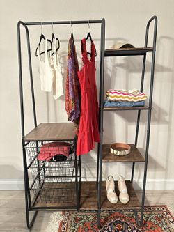 Garment Rack & Drawer Set