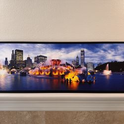 Chicago Skyline Panoramic Wall Art – Size: 61.75” x 21.5”