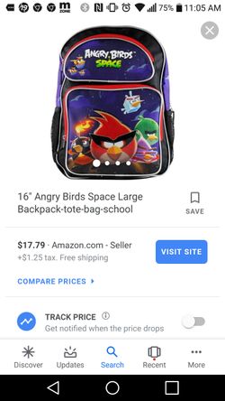 NEW ANGRY BIRDS BACKPACK