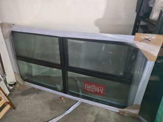 New Milgard Black Aluminum Sliding Window 83.5" x 41