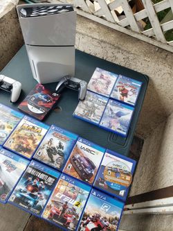 $900! All firm 50% cash & 75% trade. Or just $900! Is fine. 2024 PS5 Slim Disc Edition with All Type Racing Game. Just steelbook still $200! On Amazon