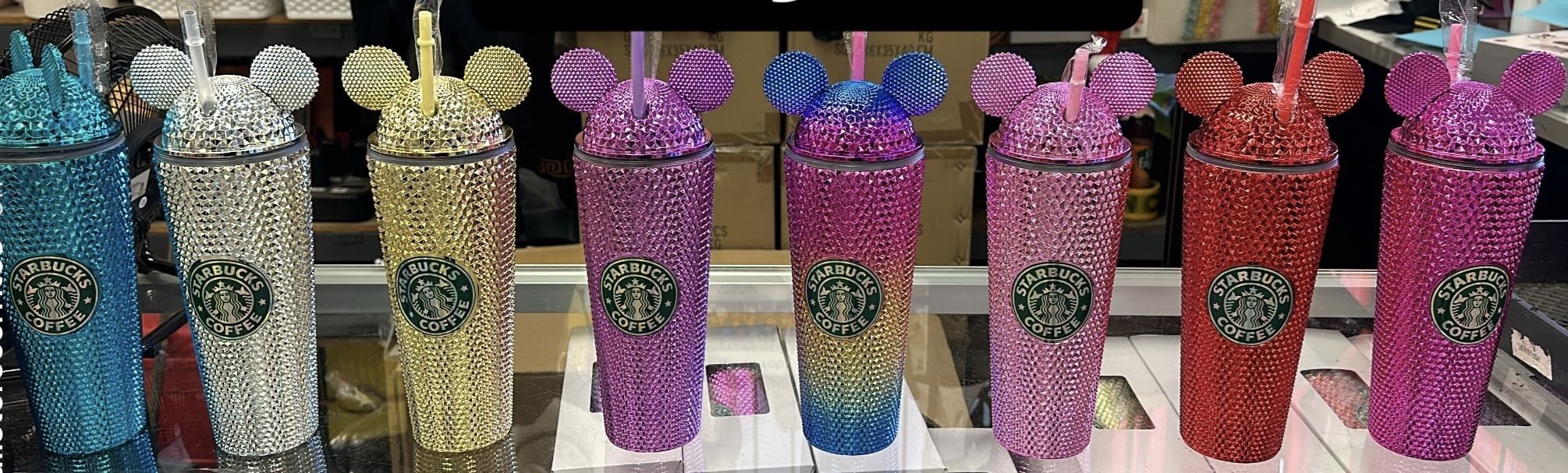 Mickey Mouse ears, Disney Starbucks, Tumbler drink ware