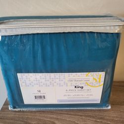 Teal King Sheet Set - Unopened 