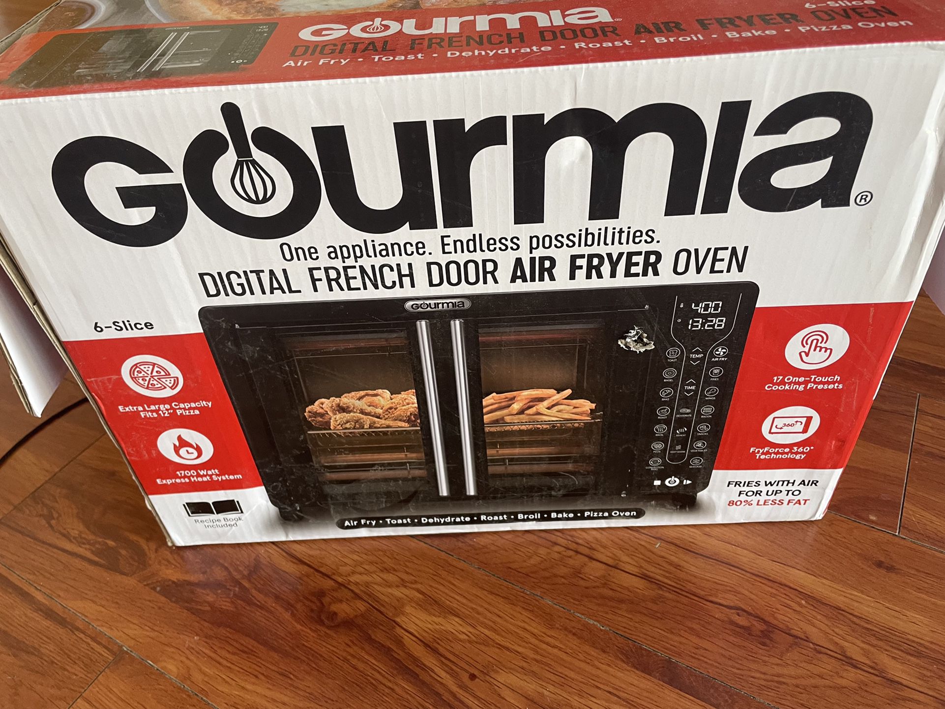Dropship Gourmia Digital French Door Air Fryer Toaster Oven, Black to Sell  Online at a Lower Price