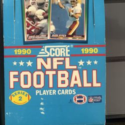 1990 Score - Complete Unopened (36) Packs Of NFL FOOTBALL Cards. 