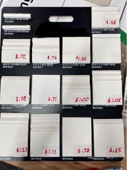 Baseboard SALE $.68 cents Lf Square Baseboards