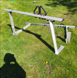 Ladder rack with hardware adjustable