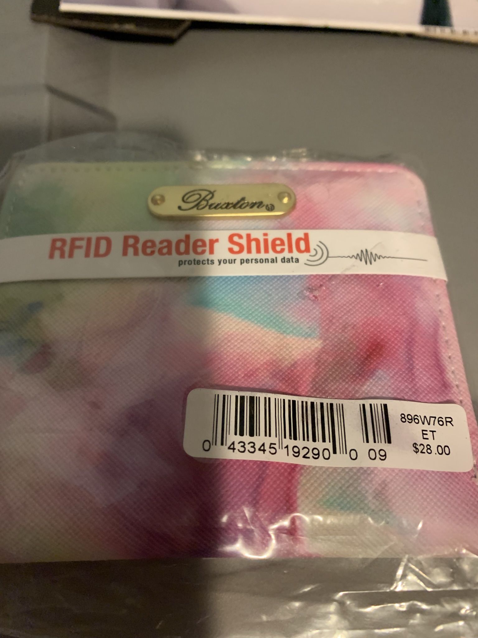 Womens Small Wallet With RFID Reader Shield