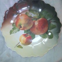 Vintage Porcelain Apple Plate