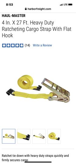 Haul master ratchet tiedown strap
