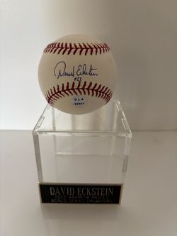 2002 David Exkstein Angels Autographed Baseball