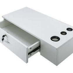 NEW! VEVOR White Salon Wall Mount Station, Locking Storage, Styling Classic Beauty Salon Equipment