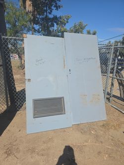 2 steel Doors