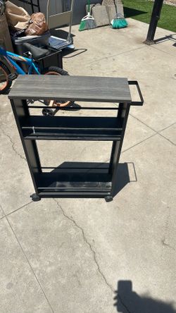 Storage cart wheels rolling