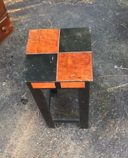 Cute Coffee telephone wood table 10 x 10 x 23"