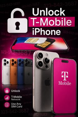 iPhone 17 Pro 16 Pro 15 Pro Max T-Mobile Unlock 