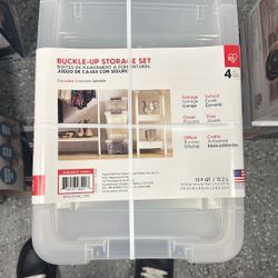 13 Quart Storage Totes Four Pack