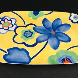 Vintage RARE Floral Avon China 13” Serving Platter