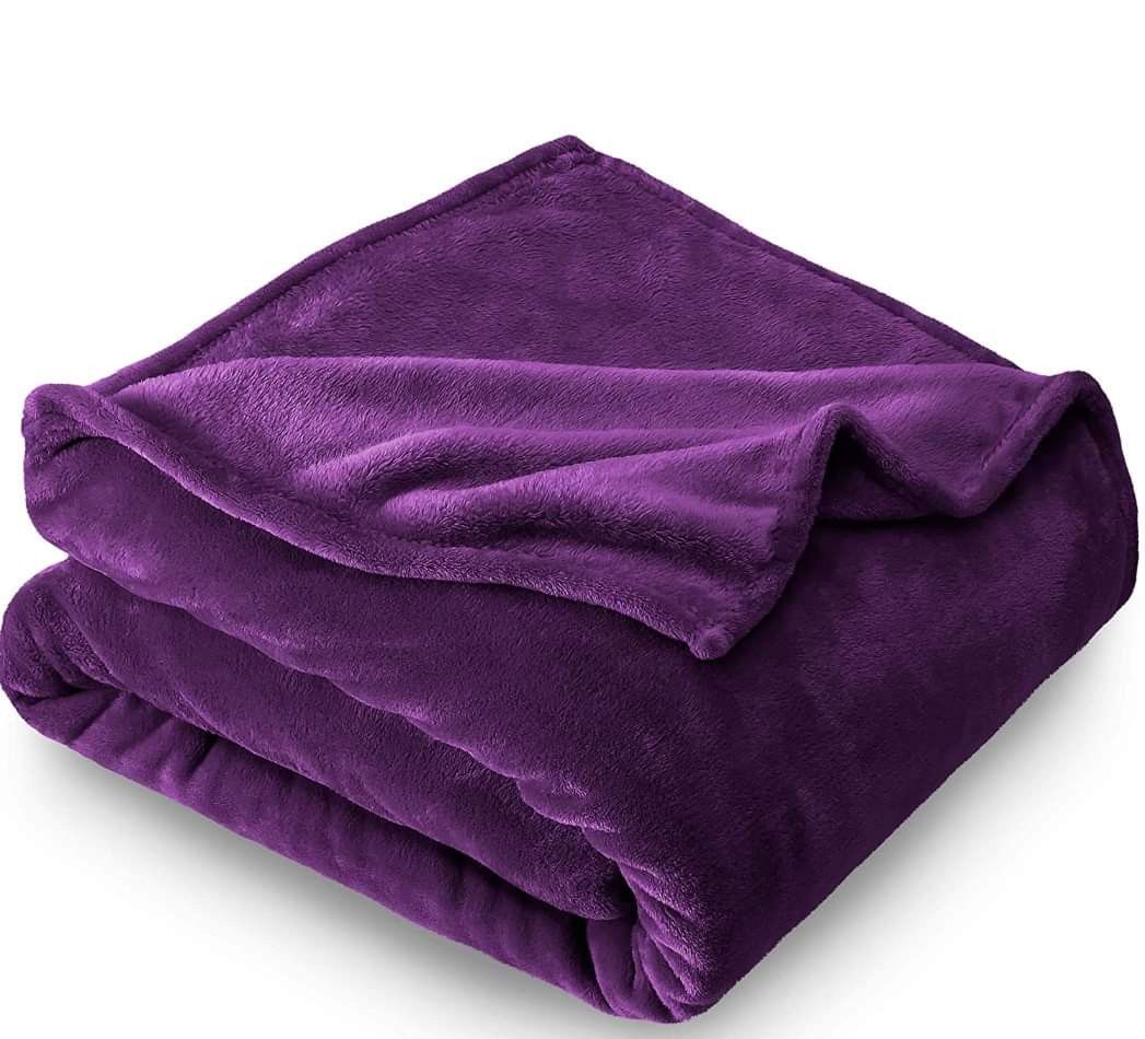 Bare Home Microplush Velvet Fleece Blanket - King Size - Ultra-Soft - Luxurious Fuzzy Fleece Fur